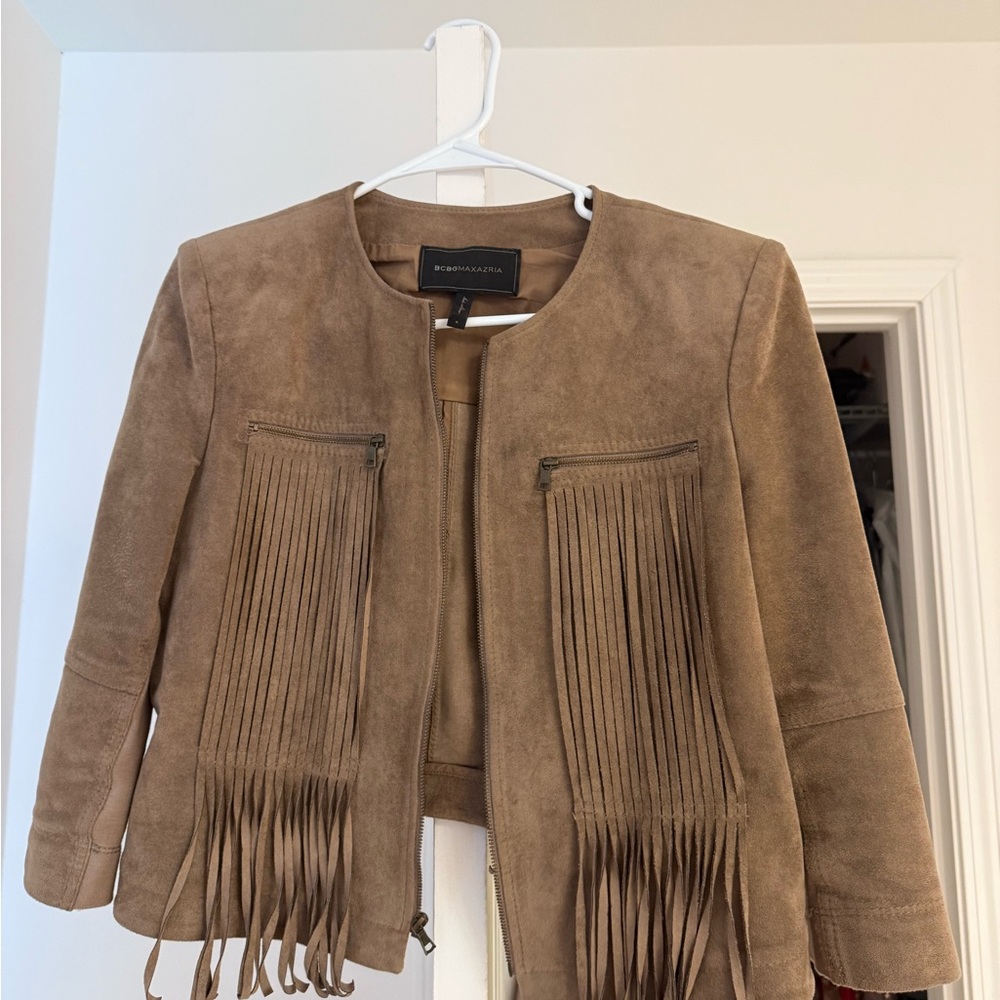 Brown Suede Fringe Jacket